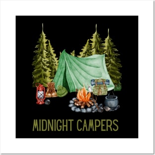 Midnight Campers Posters and Art